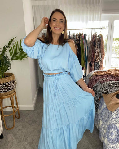 AMAYA - Whitney crop top - Ice blue! 14