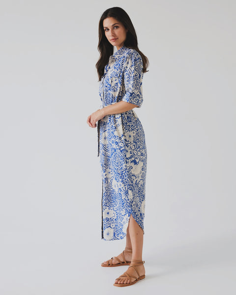 TUESDAY (LN) Julia shirt dress - Blue mandala! 12