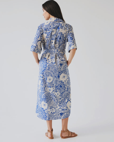 TUESDAY (LN) Julia shirt dress - Blue mandala! 12