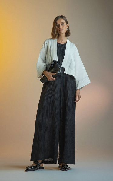 REPERTOIRE (LN) NZ "Molly" textured jumpsuit! 8-10