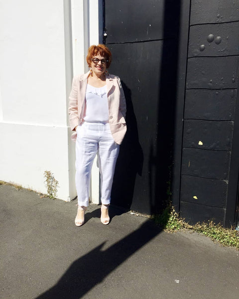 REPERTOIRE "Savanna" white linen pant! 14