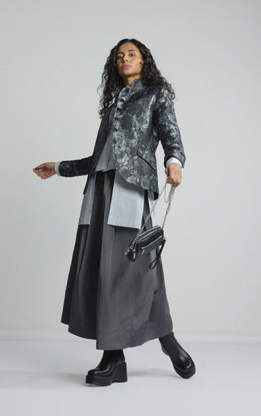 ATELIER By Repertoire (NZ) Graphite rose jacquard jacket! 8-10