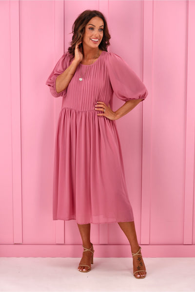 JANE JAMES (LN) Laurel pin-tuck front dress! 12