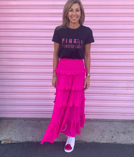 PRETTY BASIC - Ruffle tiered Jasper maxi skirt! 12