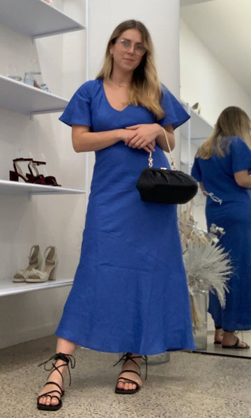 BLAK - Cobalt linen maxi dress! 16