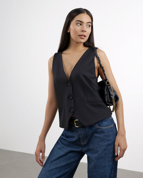 REPERTOIRE "Lea" black waistcoat! 16