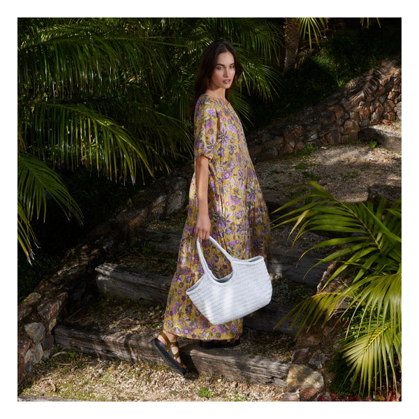 CAROLINE SILLS (NZ) Ari floral print cotton maxi dress! 10-12