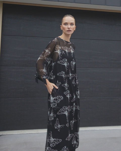 REPERTOIRE (NZ) "Saint" butterfly silk dress! 14