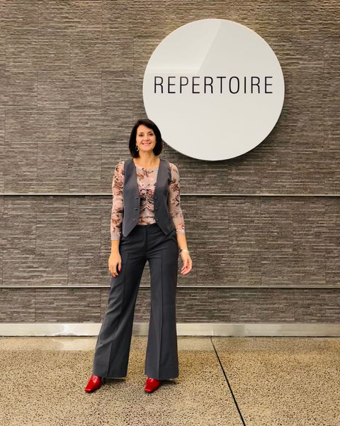 LOUNGE By Repertoire "Lea" waistcoat - Grey! 16