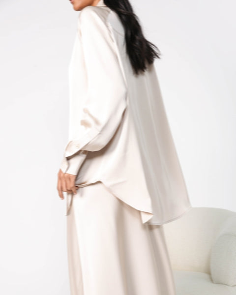 MOOCHI "Roam" silky shirt - Champagne! 12
