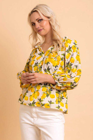 AUGUSTINE (LN) Harrie top - Lemon print! 12