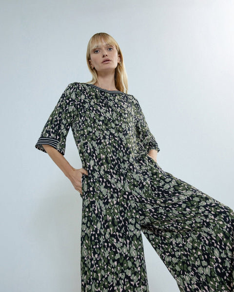 REPERTOIRE (NZ) "Cora" wide leg printed jumpsuit! 12