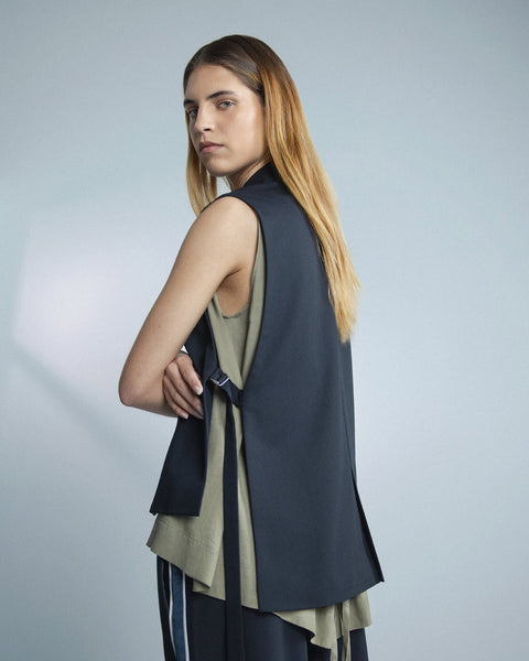 REPERTOIRE (NZ) "Folio" cupro tie back top! 8-10