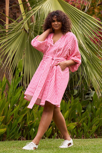 BETTY BASICS - Penny lane pink gingham dress! 10-12