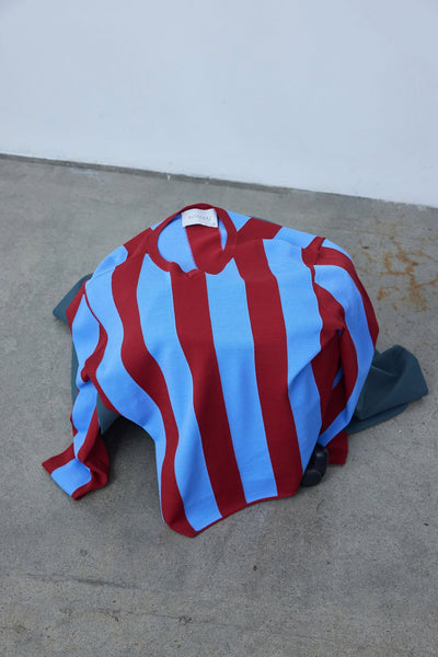 RICOCHET "Messi" stripe knit top! 12-14