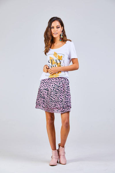 AUGUSTINE "Jed Animal" ruffle mini skirt! 10