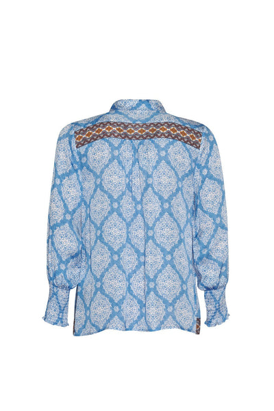 LOOBIE'S STORY (LN) "Anacapri" silky viscose shirt! 16