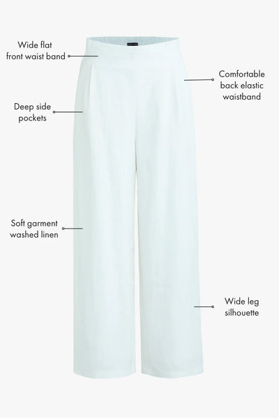 AMONG THE BRAVE "Guardian" Wide leg pleat front linen pant! 14