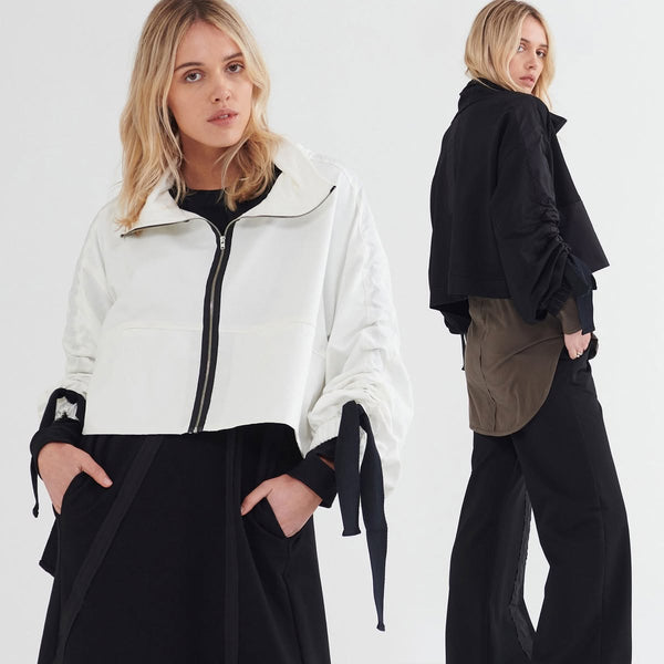 TAYLOR - Singularity gathered sleeve crop jacket! 14