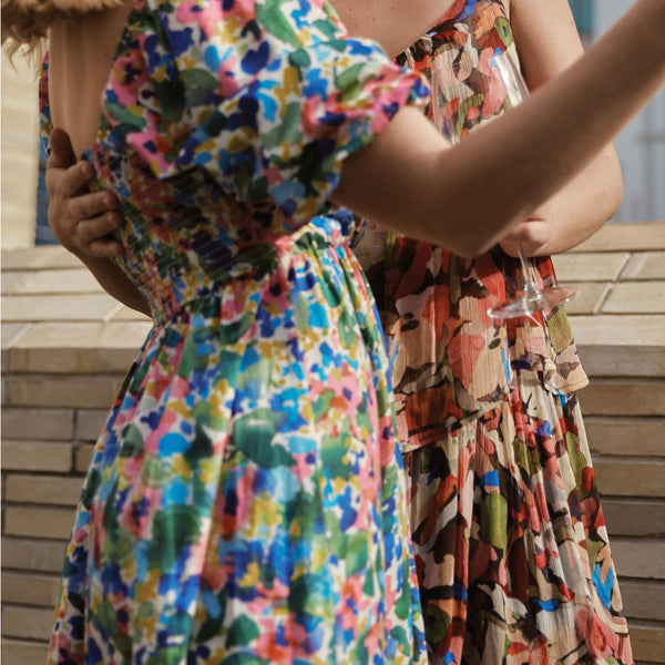 MAX - Watercolour organic cotton dress! 8-10