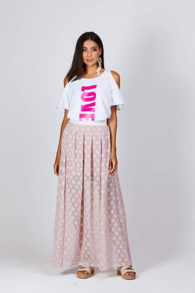 AUGUSTINE (BN) "Harper" sheer burnout maxi skirt! 10