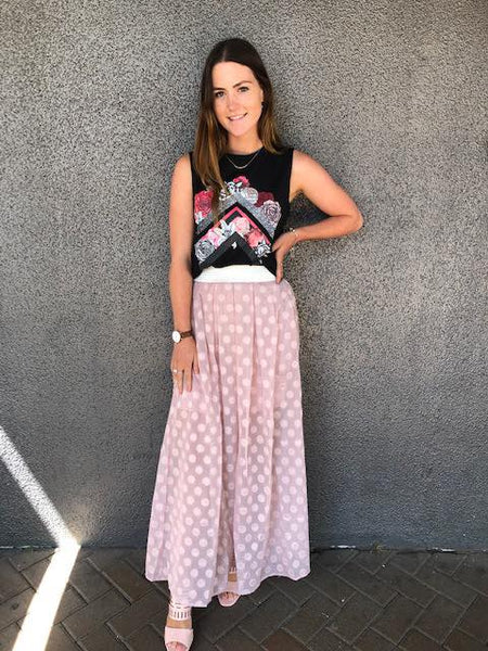 AUGUSTINE (BN) "Harper" sheer burnout maxi skirt! 10