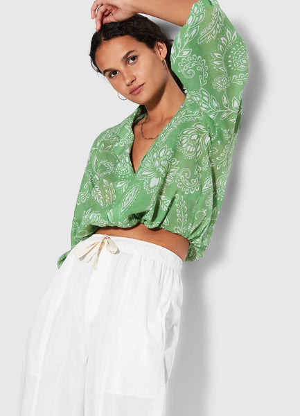 SEAFOLLY (LN) Taper cotton poplin pant! 12