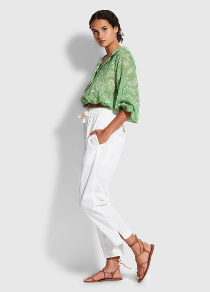 SEAFOLLY (LN) Taper cotton poplin pant! 12