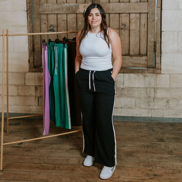 MOKÉ (LN) "Indiana" Wide leg pant - Black! 10