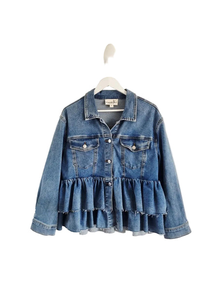 CURATE By Trelise "Ruff-le morning" denim jacket! 14
