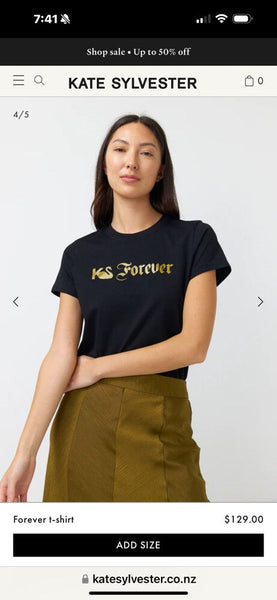 KATE SYLVESTER (LN) "KS Forever" print tee! 16