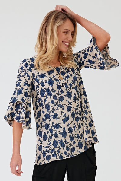 LEMON TREE - Quin top - Rose print! 12