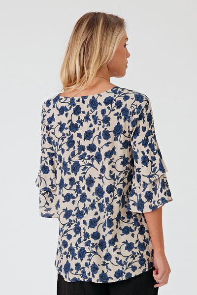 LEMON TREE - Quin top - Rose print! 12