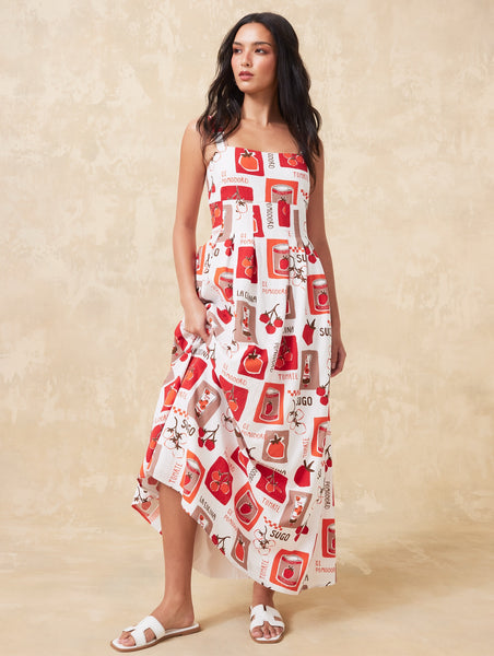 DOTTI (LN) Tomato print maxi dress! 14