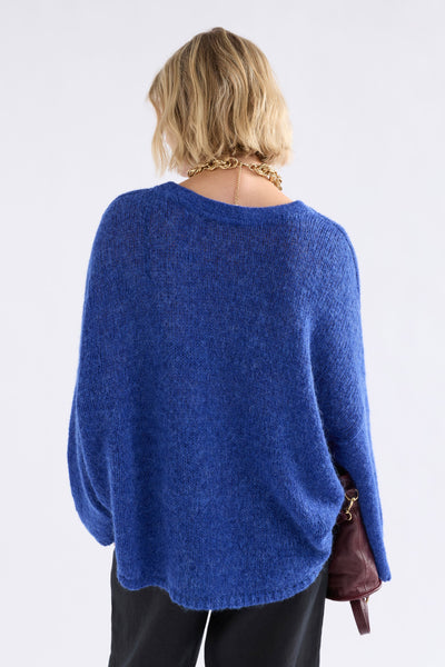 ELK (LN) Agna alpaca + wool sweater - Blue! 10-16