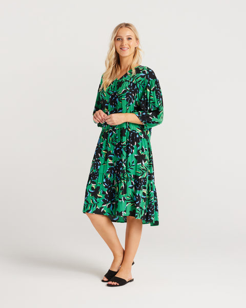 ZAFINA - Vivan dress - Green floral! 14