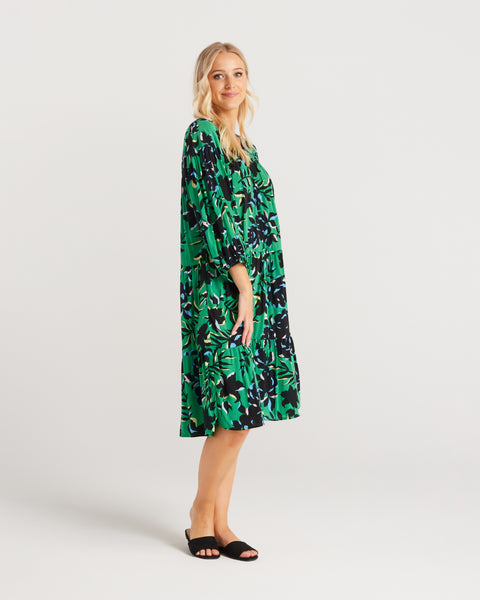ZAFINA - Vivan dress - Green floral! 14