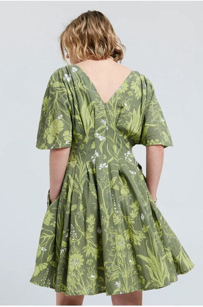 KAREN WALKER "Florence" organic cotton mini dress! 10