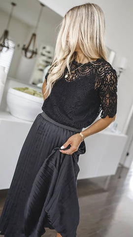 DECJUBA - Satin pleated midi skirt! 14