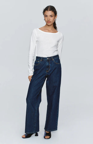 MARLE - Wide leg organic cotton jean! 12