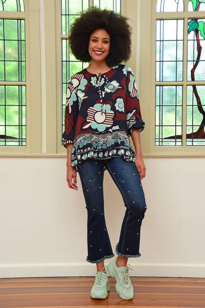 CURATE By Trelise "Long standing" pearl embellished jeans! 16