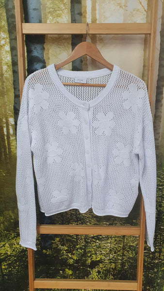 FOIL - Open knit floral cardigan! 16