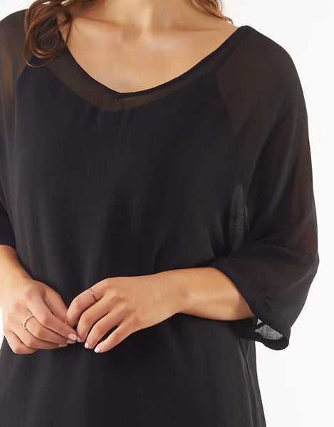 ELM - Margo georgette dress + slip! 16