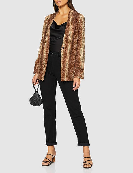 SCOTCH & SODA "Starwatcher" snakeskin print blazer! 10