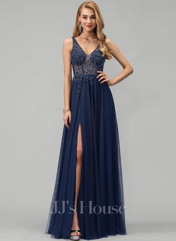 JJ'S HOUSE (BN) Beaded evening gown - Navy! 8