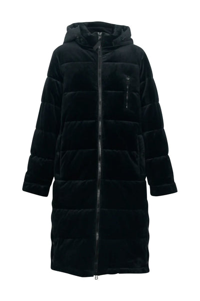DECJUBA D-luxe - Velvet longline puffer coat! 10-12