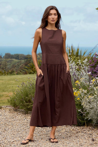 STORIES BE TOLD "Results" maxi dress - Choc! 16