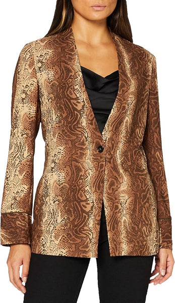 SCOTCH & SODA "Starwatcher" snakeskin print blazer! 10