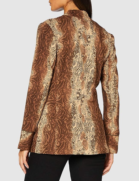 SCOTCH & SODA "Starwatcher" snakeskin print blazer! 10
