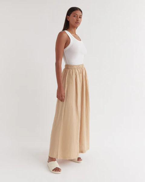 ASSEMBLY LABEL - Linen Noma maxi skirt - Almond! 10